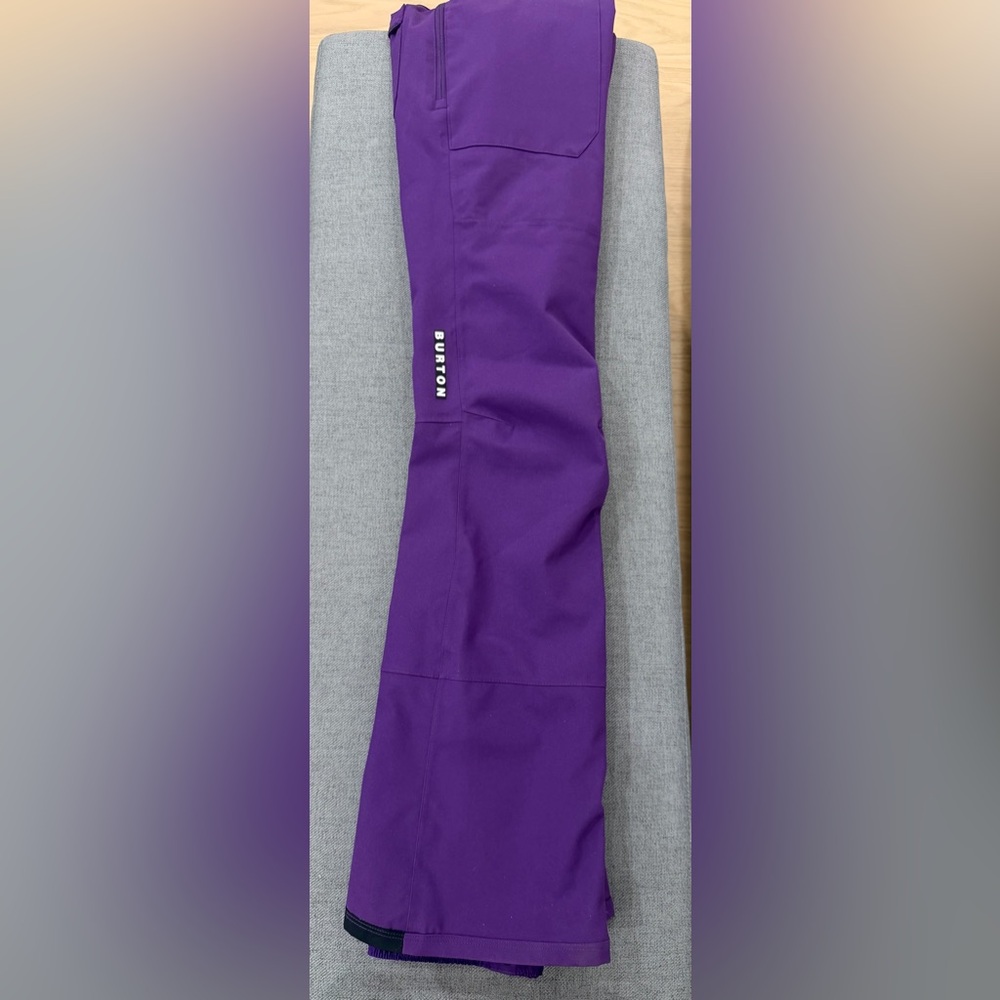 WOMEN'S BURTON AVALON BIB PANTS SIZE SMALL PURPLE - Picture 7 of 11